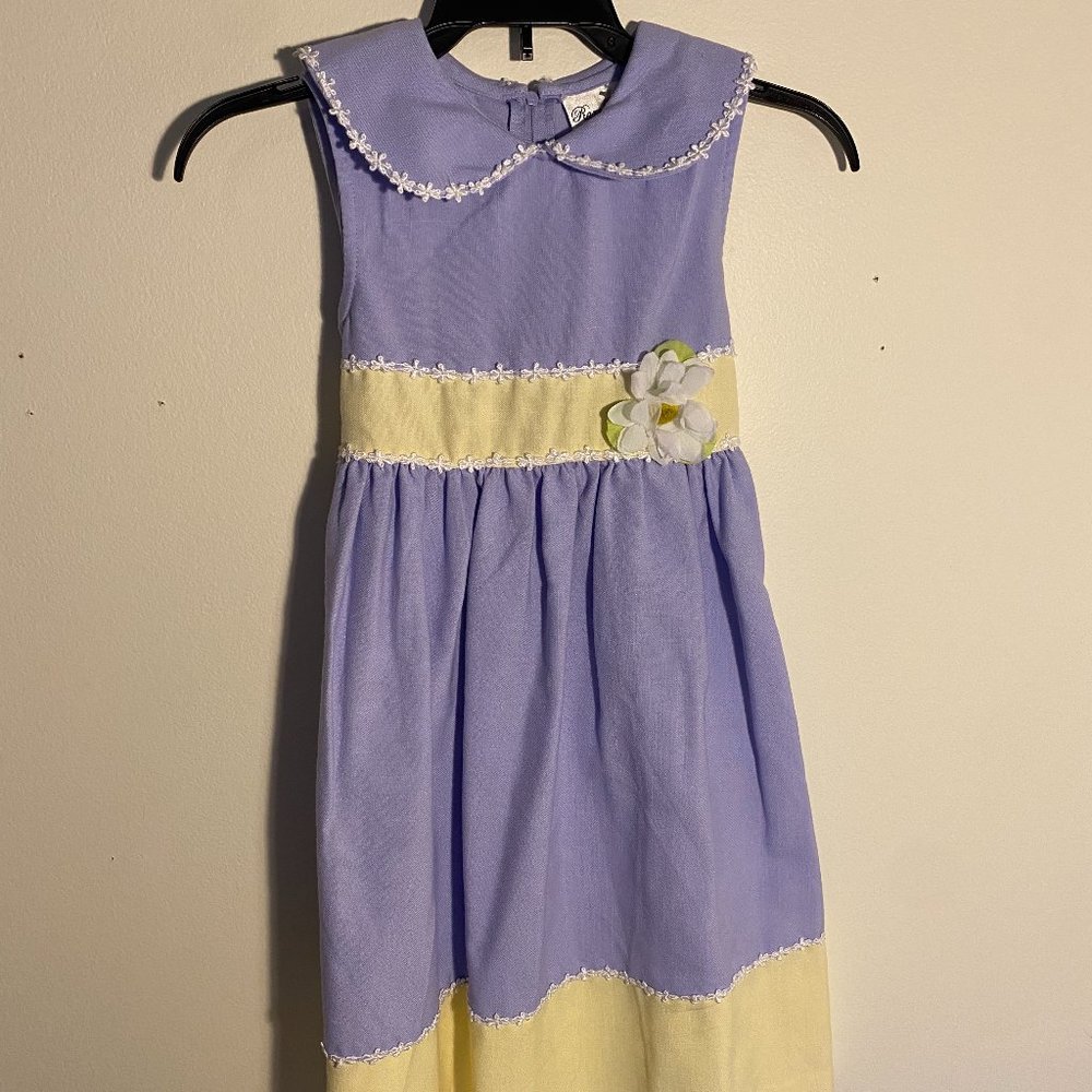 Girls purple and yellow dress